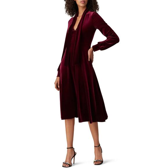 Black Halo Dresses & Skirts - Black Halo Red Velvet Ruby Dress Size 12